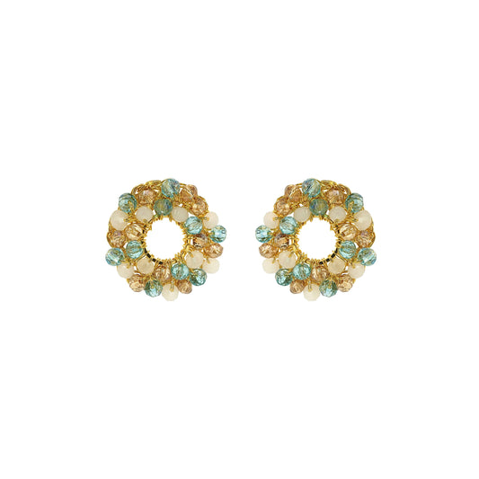 Seafoam Blue Mix Zoe Handmade Earrings