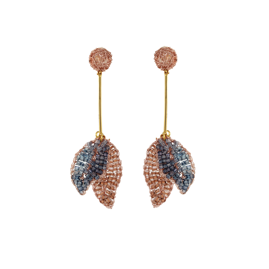 Sweet Pink Mix Willow Dangle Handmade Crochet Earrings