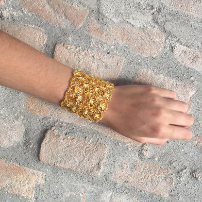 All Gold Shells Maxi Handmade Bracelet