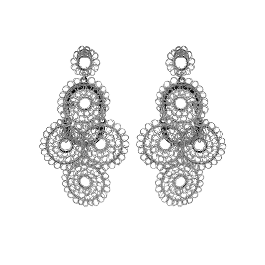 All Silver Juliette Handmade Earring