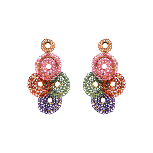 Sweet Gummy Mix Juliette Handmade Crochet Earrings