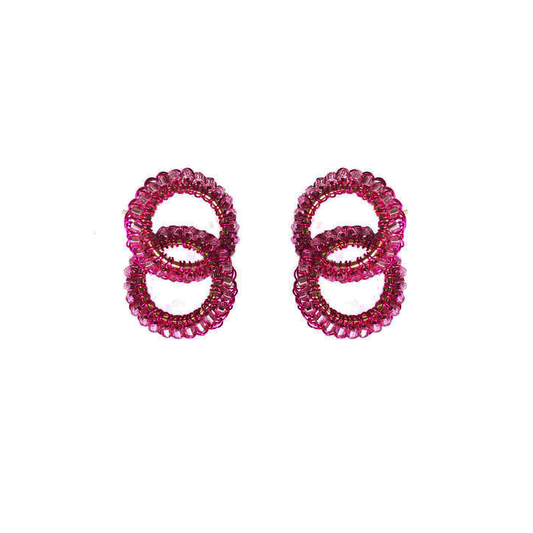 Neon Pink Nova Handmade Earrings