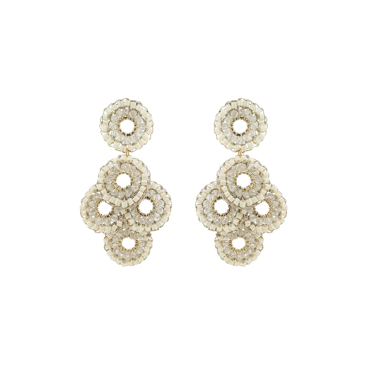 Raffia Mix Coco Handmade Crochet Earrings