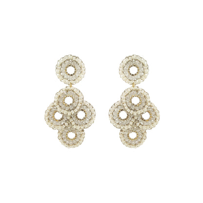 Raffia Mix Coco Handmade Crochet Earrings