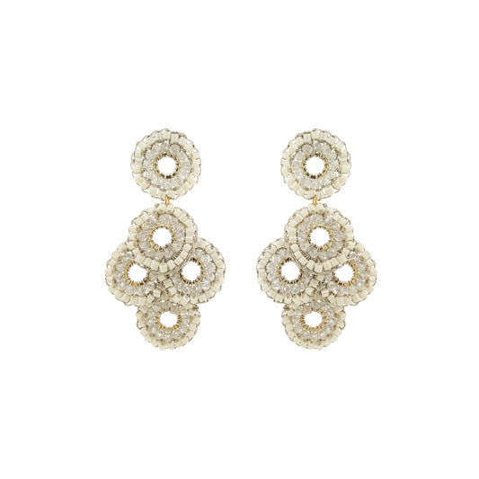 Raffia Mix Coco Handmade Crochet Earrings