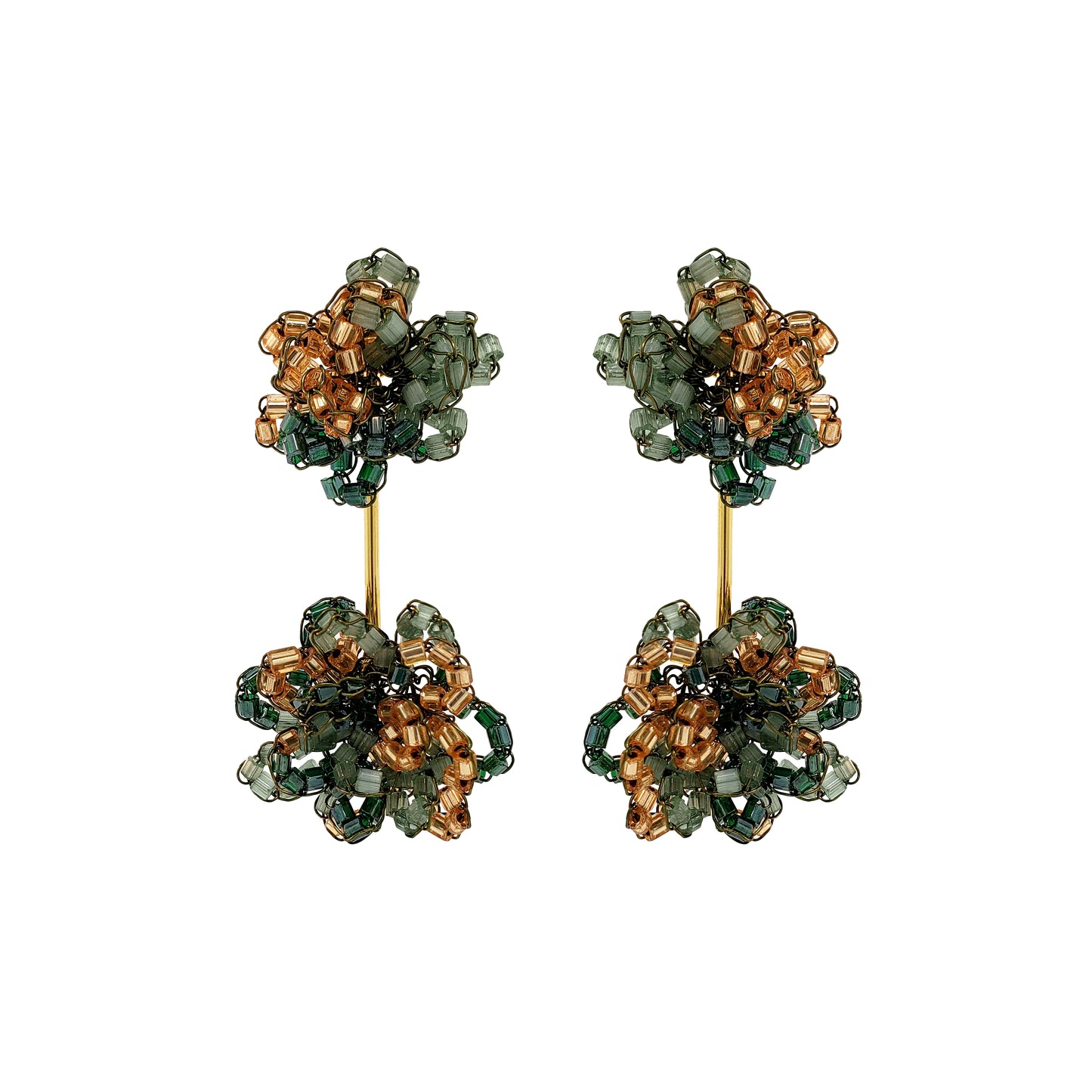 Unakita Mix Agatha Handmade Crochet Earrings