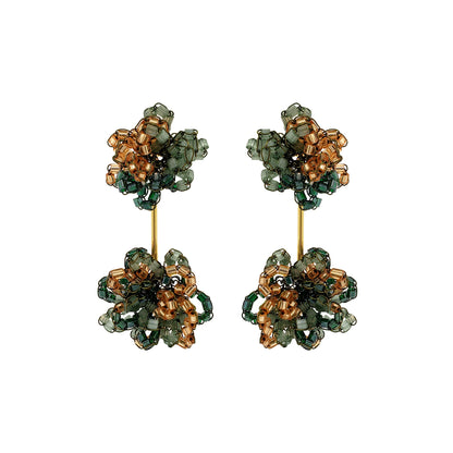 Unakita Mix Agatha Handmade Crochet Earrings