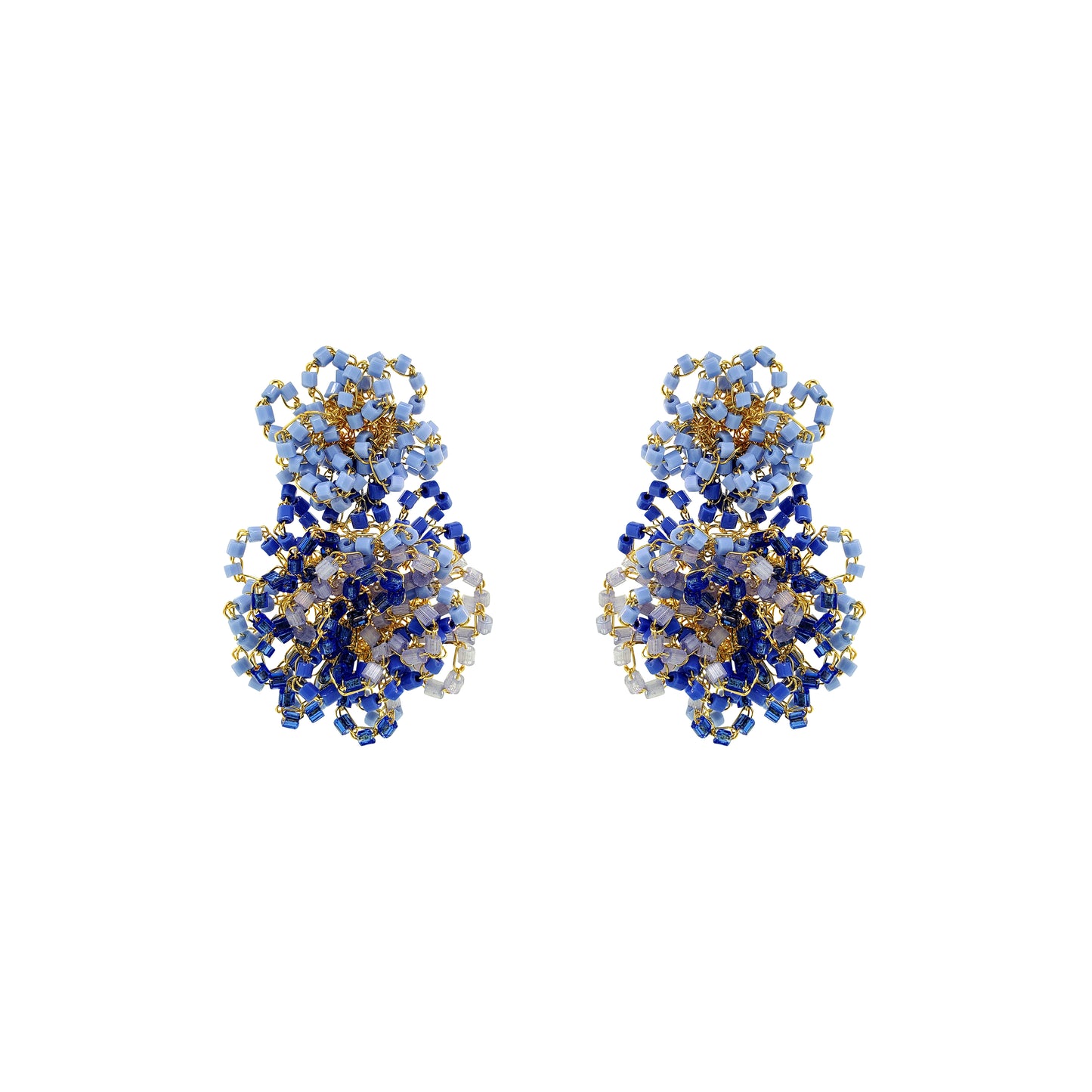 Sky Blue Mix Agnes Handmade Crochet Earrings