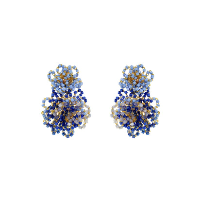 Sky Blue Mix Agnes Handmade Crochet Earrings