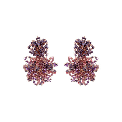 Breeze Lavender Mix Agnes Handmade Crochet Earrings