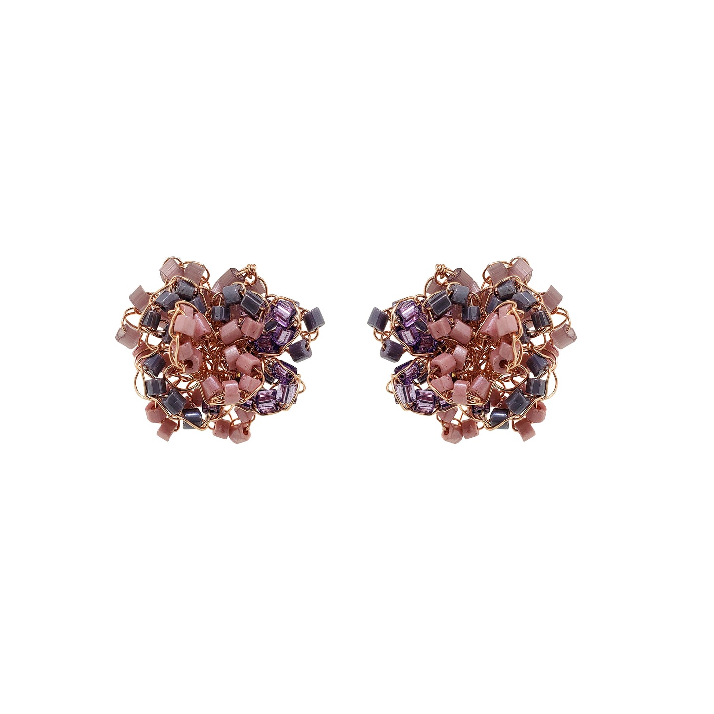 Breeze Lavender Mix Abbey Post Handmade Earrings