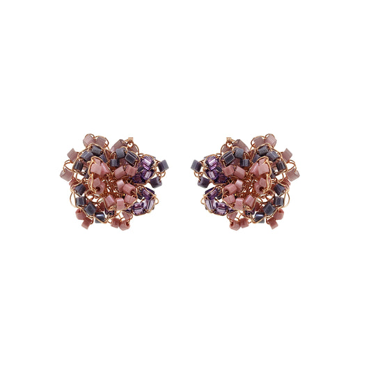 Breeze Lavender Mix Abbey Post Handmade Earrings