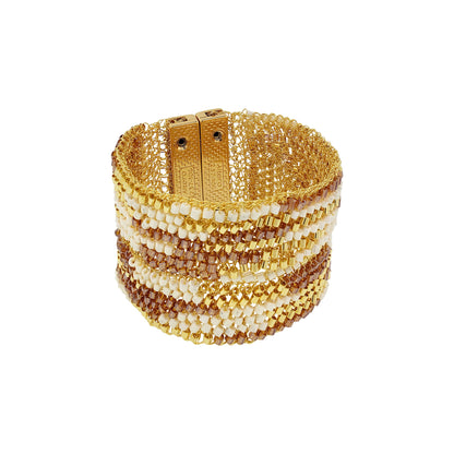 Golden Mix Signature Handmade Crochet Bracelet