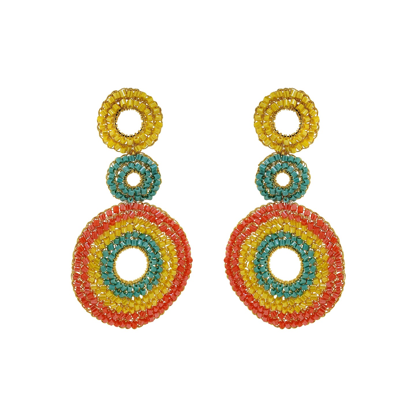 Summer Vibe Mix Gia Handmade Crochet Earrings