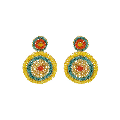 Summer Vibe Mix Ripples Handmade Crochet Earrings