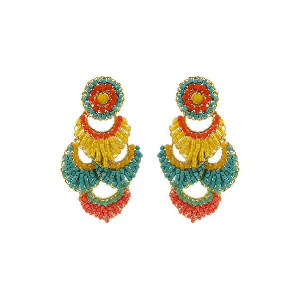 Summer Vibe Mix Siren Chandelier Handmade Earrings