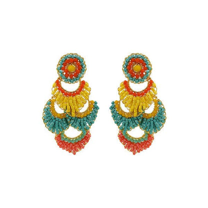 Summer Vibe Mix Siren Chandelier Handmade Earrings
