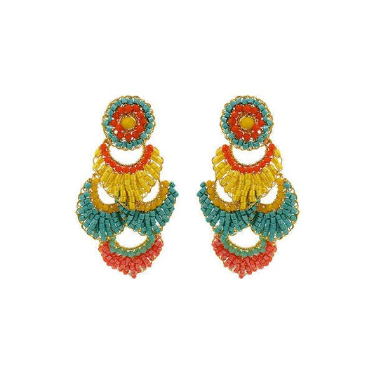 Summer Vibe Mix Siren Chandelier Handmade Earrings