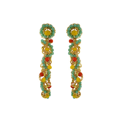 Summer Vibe Mix Hera Drop Handmade Crochet Earrings
