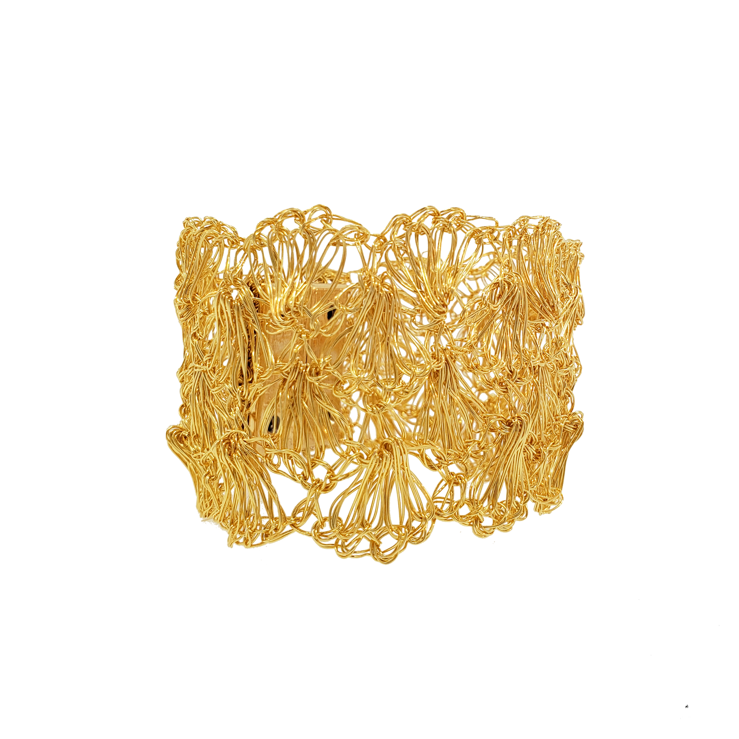 All Gold Shells Handmade Crochet Bracelet