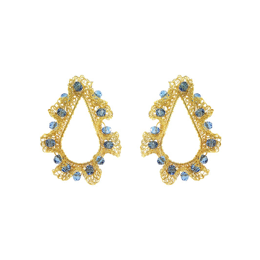 handmade-crochet-teardrop-with-unique-design-18k-gold-filled-wire-hypoallergenic-lightweight-statement