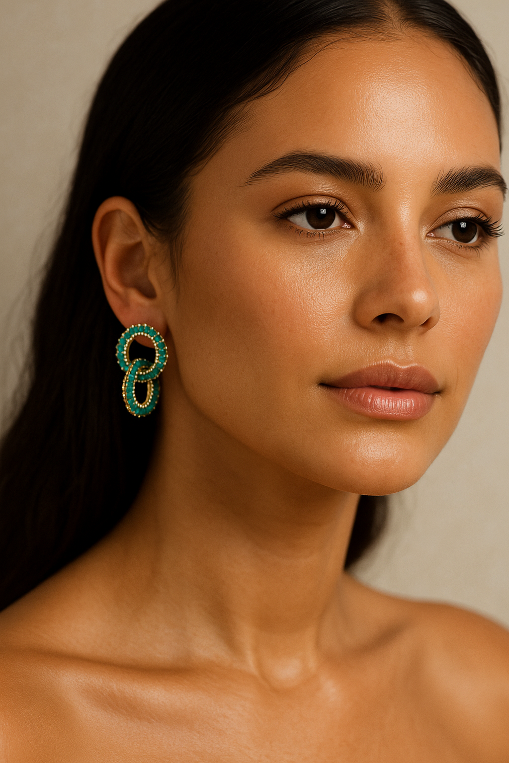 Emerald Nova Handmade Earrings