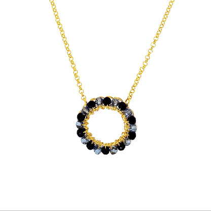 Circle-Blue-Gold-Ellie-Handmade-Crochet-Necklace-detail-18k-gold-filled-wire-hypoallergenic-lightweight-statement-soul-collection