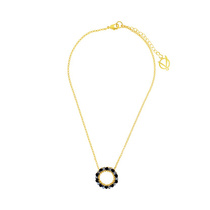 Circle-Blue-Gold-Ellie-Handmade-Crochet-Necklace-18k-gold-filled-wire-hypoallergenic-lightweight-statement-soul-collection