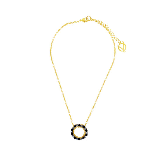 Circle-Blue-Gold-Ellie-Handmade-Crochet-Necklace-18k-gold-filled-wire-hypoallergenic-lightweight-statement-soul-collection