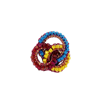 Circle-Geometric-Blue-Yellow-Fuchsia-Leah-Trio-Handmade-Crochet-Ring-18k-gold-filled-wire-hypoallergenic-lightweight-statement-brazilian-soul-collection-2