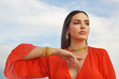 Summer Vibe Mix Mermaid Maxi Handmade Crochet Bracelet