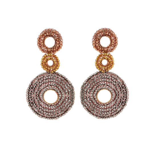 Trio Gold Mix Gia Handmade Earrings