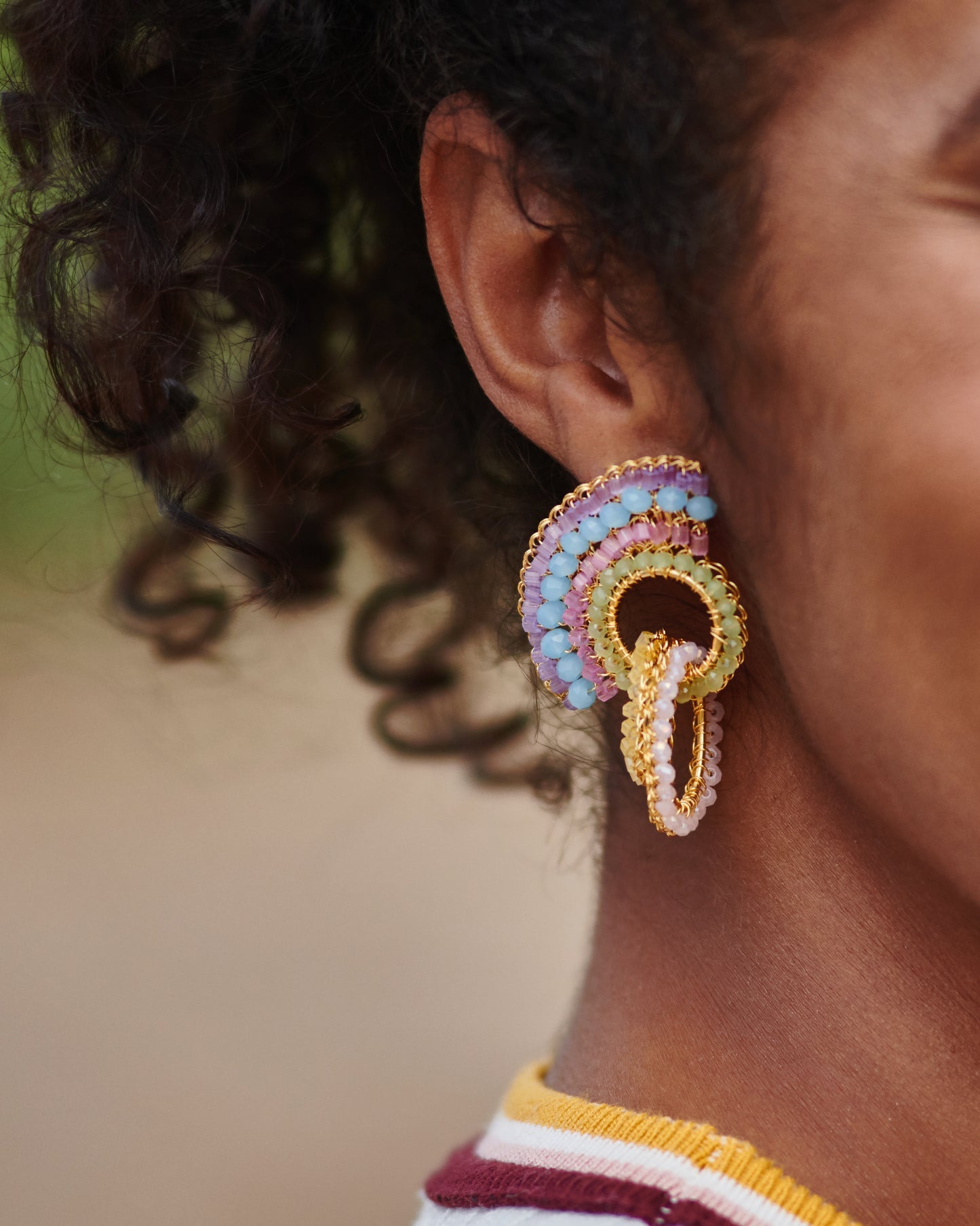 Pastel Mix Sophia Handmade Crochet Earrings