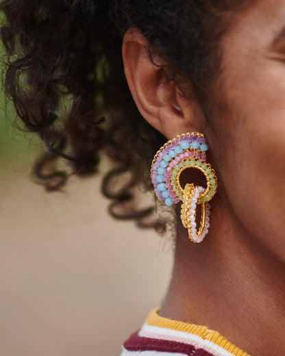 Pastel Mix Sophia Handmade Crochet Earrings