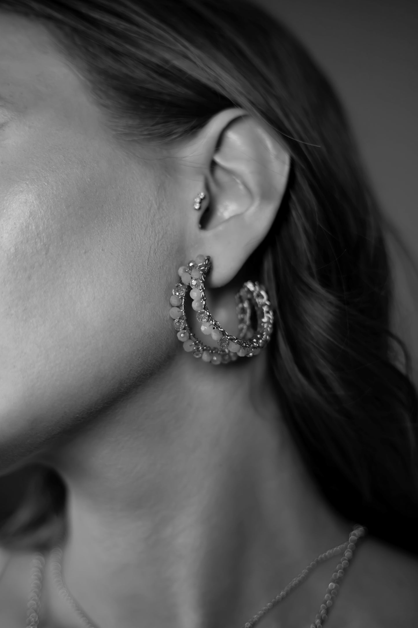 Double-Hoop-Gold-Nina-Maxi-Handmade-Crochet-Earrings-Model-18k-gold-filled-wire-hypoallergenic-lightweight-statement-brazilian-soul-collection