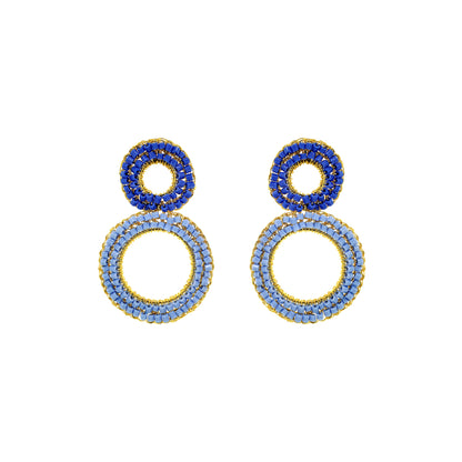 Double-Mandala-Blue-Navy-Gold-Nyx-Drop-Handmade-Crochet-Earrings-18k-gold-filled-wire-hypoallergenic-lightweight-statement-soul-collection
