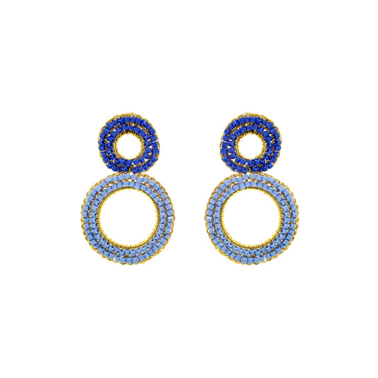 Double-Mandala-Blue-Navy-Gold-Nyx-Drop-Handmade-Crochet-Earrings-18k-gold-filled-wire-hypoallergenic-lightweight-statement-soul-collection