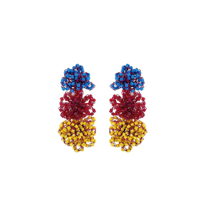 Drop-Blue-Yellow-Fuchsia-Drizzle-Cascade-Handmade-Crochet-Earrings-18k-gold-filled-wire-hypoallergenic-lightweight-statement-brazilian-soul-collection