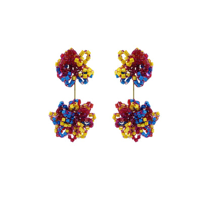 Flower-Dangle-Blue-Fuchsia-Yellow-Gold-Agatha-Drop-Handmade-Crochet-Earrings-18k-gold-filled-wire-hypoallergenic-lightweight-statement-brazilian-soul-collection