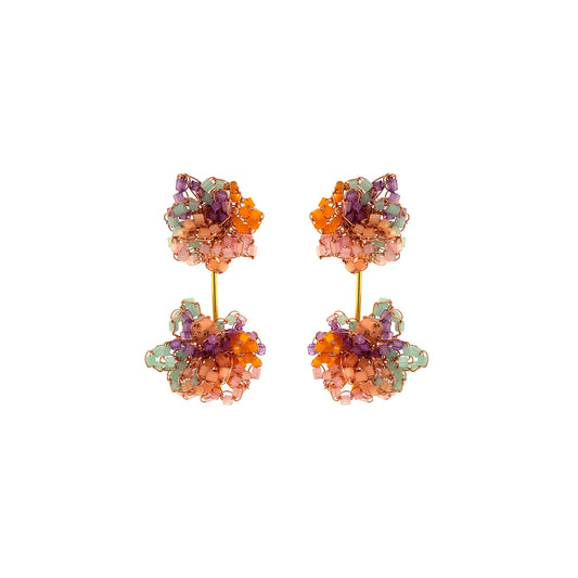 Flower-Dangle-Green-Orange-Purple-Pink-Gold-Agatha-Drop-Handmade-Crochet-Earrings-18k-gold-filled-wire-hypoallergenic-lightweight-statement-brazilian-soul-collection