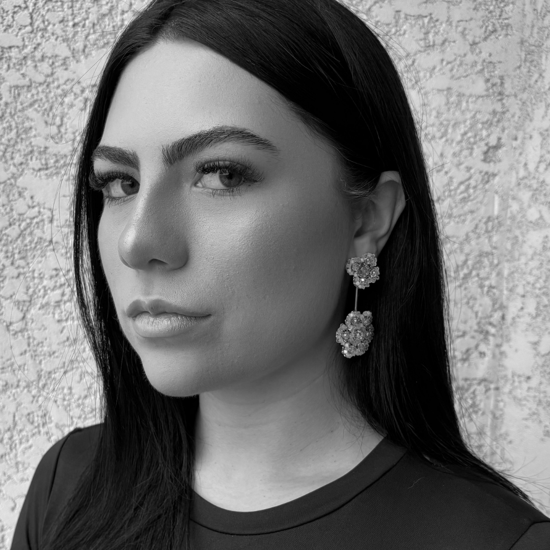 Flower-Drop-Poppy-Dangle-Handmade-Crochet-Earrings-18k-gold-filled-wire-hypoallergenic-lightweight-statement-soul-collection-model