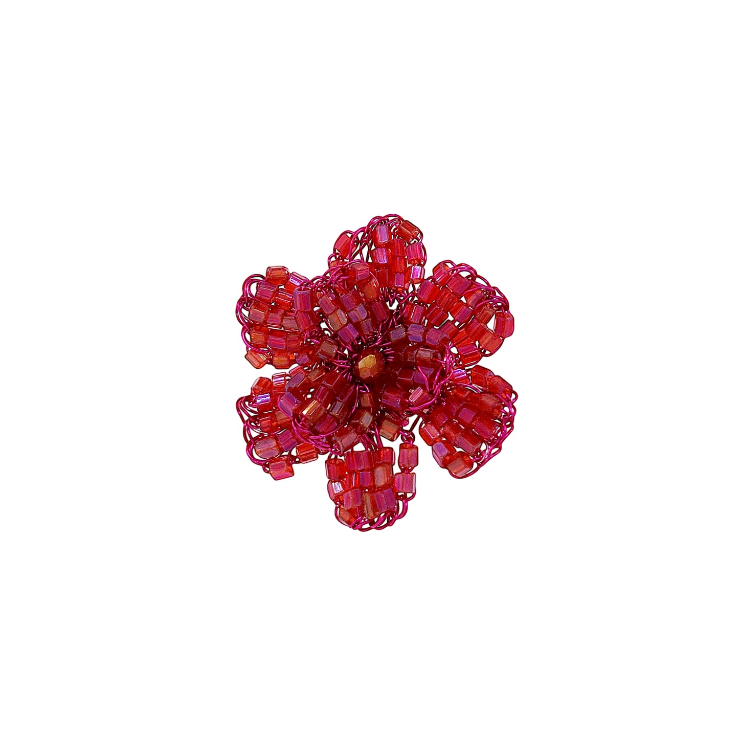 Flower-Electric-Fuchsia-Blossom-Handmade-Crochet-Ring-18k-gold-filled-wire-hypoallergenic-lightweight-statement-brazilian-soul-collection-2