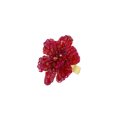 Flower-Electric-Fuchsia-Blossom-Handmade-Crochet-Ring-18k-gold-filled-wire-hypoallergenic-lightweight-statement-brazilian-soul-collection