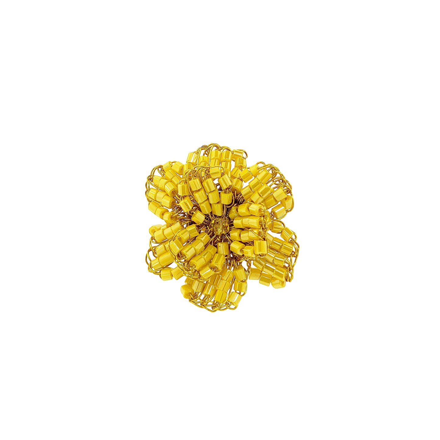 Flower-Electric-Yellow-Blossom-Handmade-Crochet-Ring-18k-gold-filled-wire-hypoallergenic-lightweight-statement-brazilian-soul-collection-2