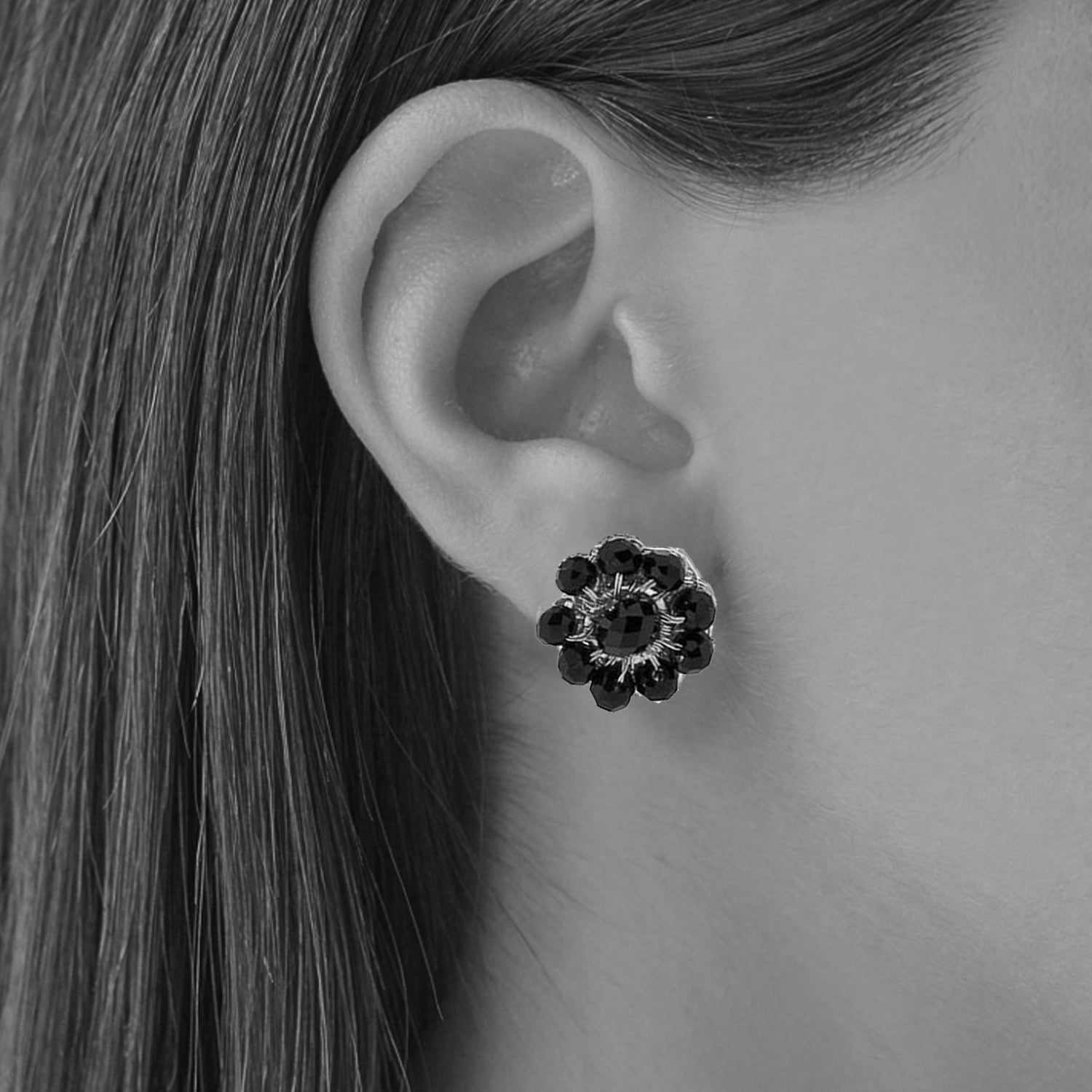 Flower-small-Gold-Chloe-Post-Handmade-Crochet-Earrings-model-18k-gold-filled-wire-hypoallergenic-lightweight-statement-brazilian-soul-collection