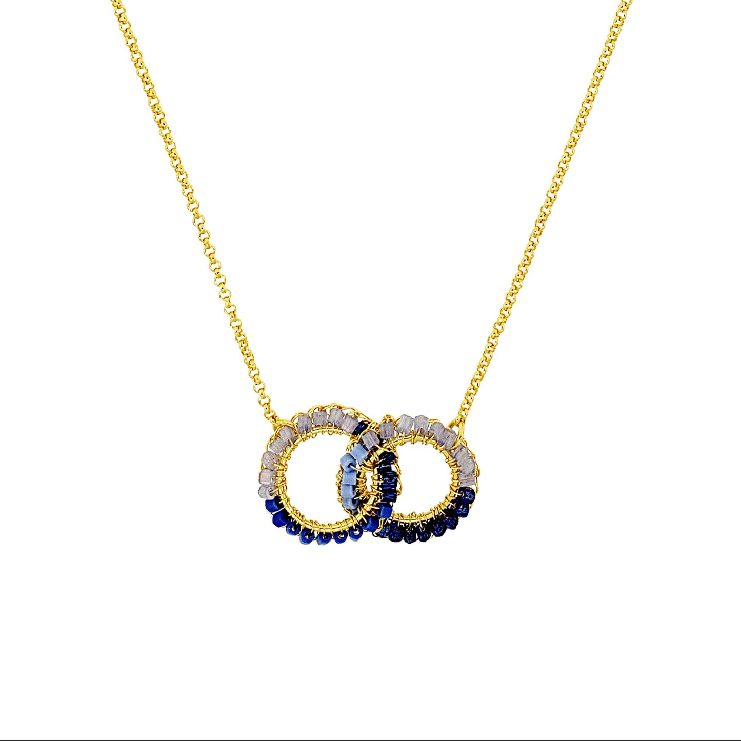 Hoops-Blue-Gold-Nova-Handmade-Crochet-Necklace-18k-gold-filled-wire-hypoallergenic-lightweight-statement-soul-collection