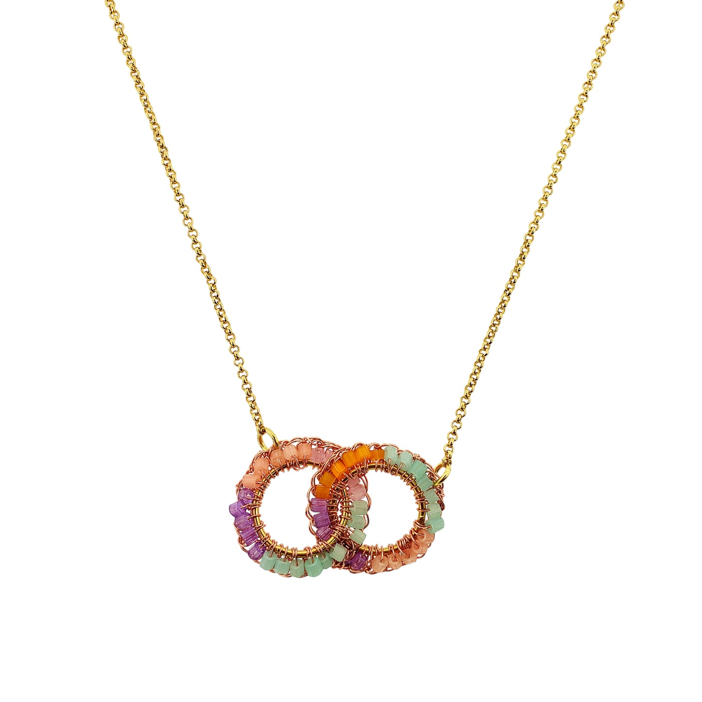 Hoops-Green-Pink-Purple-Orange-Gold-Nova-Handmade-Crochet-Necklace-Detail-18k-gold-filled-wire-hypoallergenic-lightweight-statement-brazilian-soul-collection