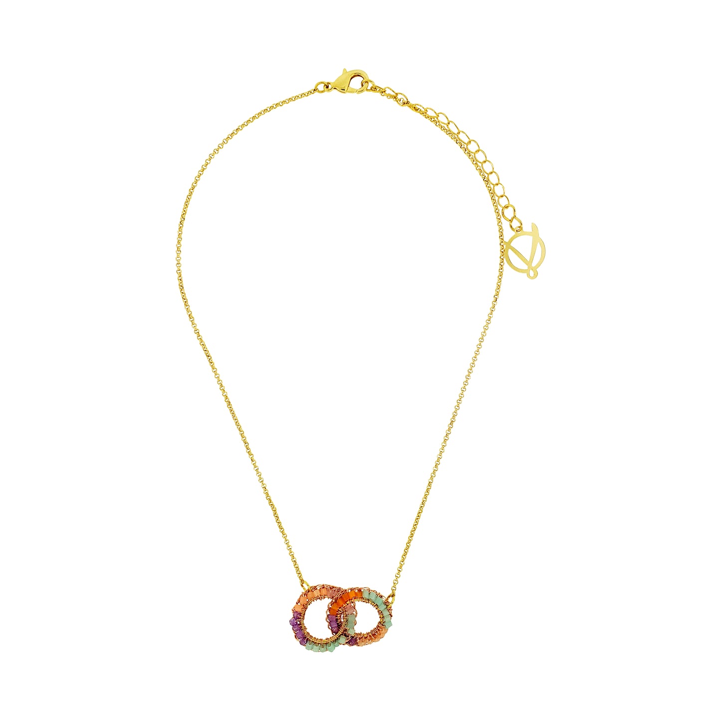 Hoops-Green-Pink-Purple-Orange-Gold-Nova-Handmade-Crochet-Necklace-18k-gold-filled-wire-hypoallergenic-lightweight-statement-brazilian-soul-collection