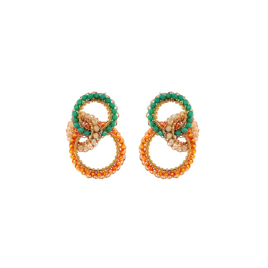 Interlock-Links-Green-Pink-Purple-Orange-Gold-Leah-Trio-Handmade-Crochet-Earrings-18k-gold-filled-wire-hypoallergenic-lightweight-statement-brazilian-soul-collection