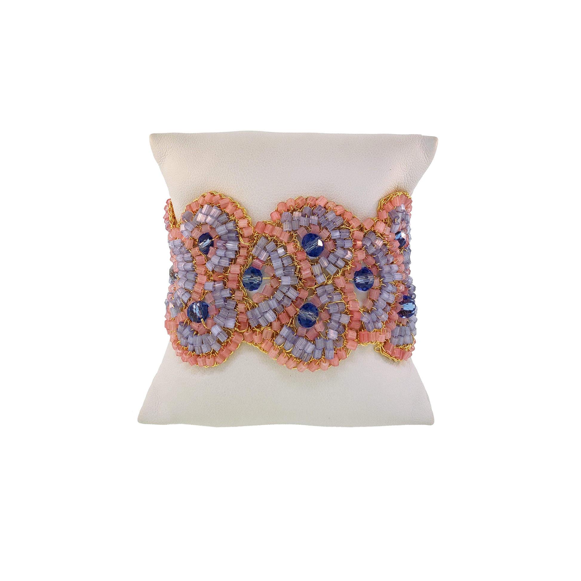 handmade-crochet-bracelet-with-unique-design-18k-gold-filled-wire-hypoallergenic-lightweight-statement
